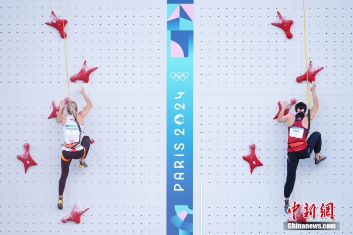 邓丽娟巴黎奥运攀岩赛摘银 6秒18创个人最佳